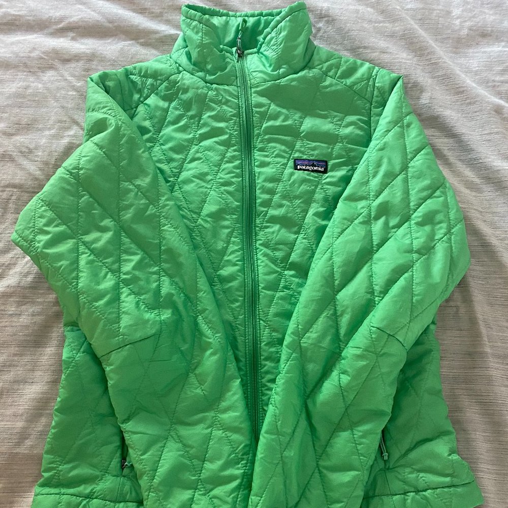 Patagonia Diamond Quilt Nano Puff Lime Jacket